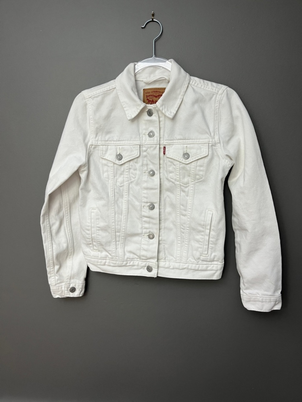 Levi's Women’s White Denim Jacket - Size XS